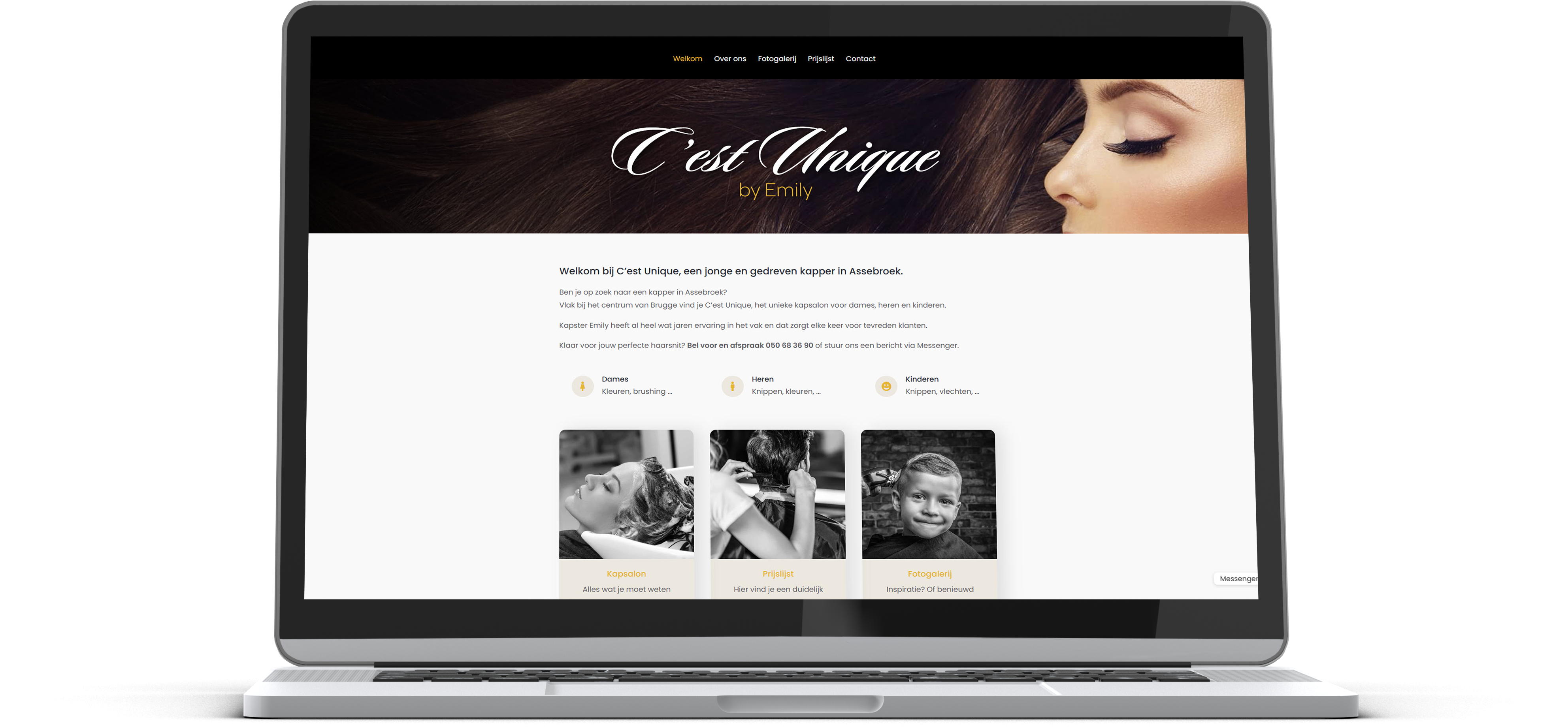 Cest unique kapsalon website